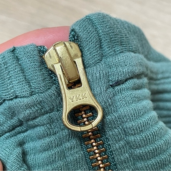 🥒 Boden Jasmine 1/2 Sleeve Ottoman Ribbed Short Shift Dress Pockets 4P Green - Picture 5 of 8